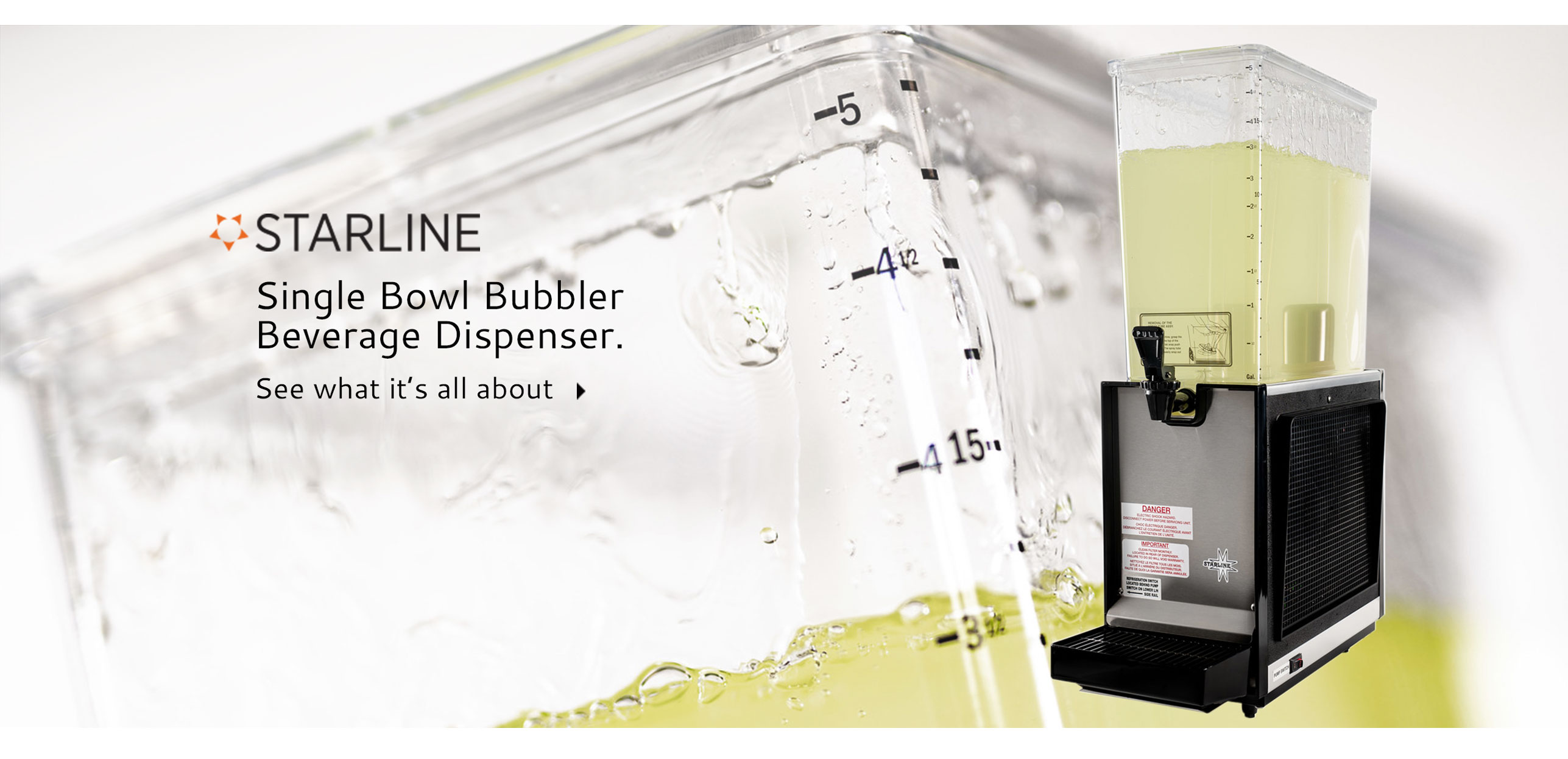 Starline S1
Double Bowl Bubbler Beverage Dispenser