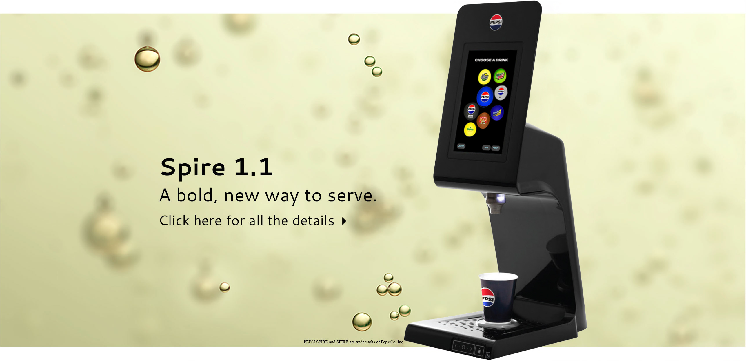 Spire 1.1
A bold, new way to serve.